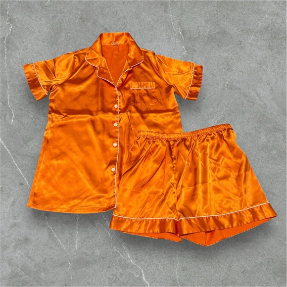 Orange Pajama Set - Picture 1 of 4